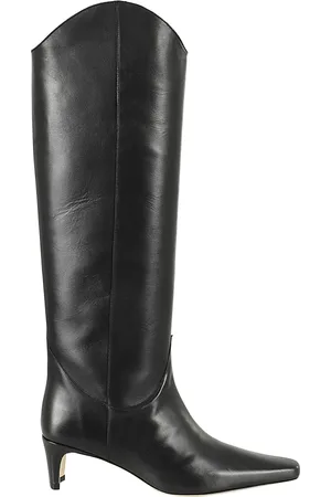 Staud Schoenen, Dames, Zwart, 40 EU, Leer, Western Wally Laars