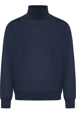 D4.0 Truien, Heren, Blauw, XL, Blauwe Sweaters voor Mannen