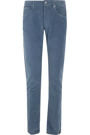 Incotex Jeans, Heren, Blauw, W33, Katoen, Vintage Stretch 5-Pocket Jeans