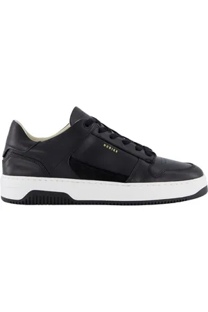 Nubikk Schoenen, Dames, Zwart, 40 EU, Leer, Basket Court Dames Sneakers