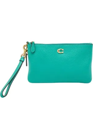 Coach Pre-owned, Dames, Groen, ONE Size, Pre-owned Leather clutches