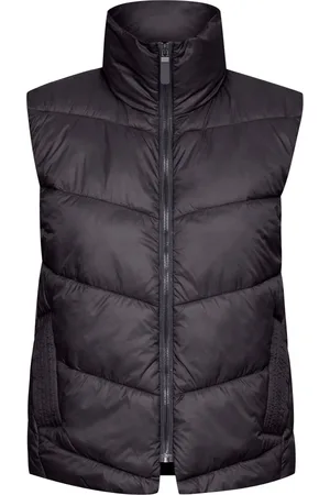 Kaffe Jassen, Dames, Zwart, M, Gewatteerd Vest Zwart Diep