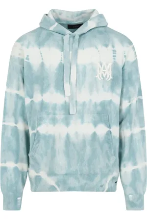 AMIRI Sweatshirts & Hoodies, Heren, Blauw, M, Kasjmier, Luxe Blauwe Sweatshirt Aw 24
