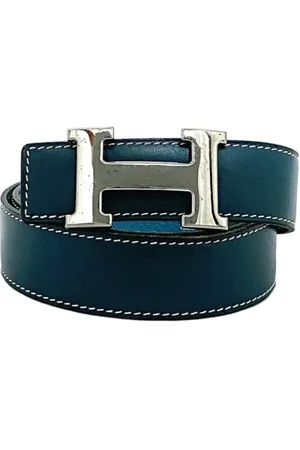 Hermès Pre-owned, Dames, Blauw, ONE Size, Leer, Pre-owned Leather belts