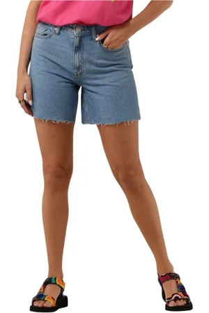 Envii Korte broeken, Dames, Blauw, XS, Denim, Blauwe Denim Shorts voor de Zomer