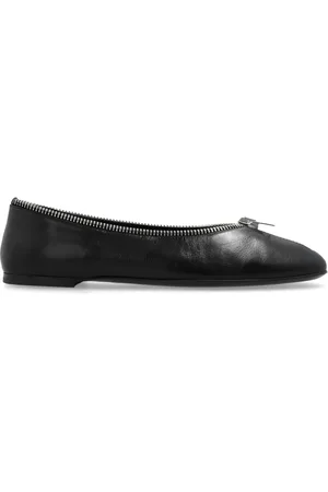 Giuseppe Zanotti Schoenen, Dames, Zwart, 38 EU, Leer, Ballet Flats Amanda