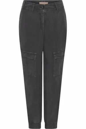 gustav Broeken, Dames, Grijs, S, Utility-geïnspireerde 7/8 broek met zakken