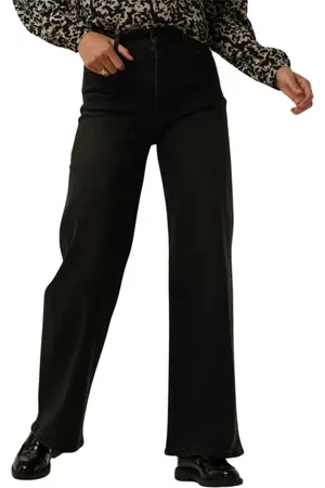 BY-BAR Jeans, Dames, Zwart, XS, Katoen, Straight Leg Zwarte Jeans