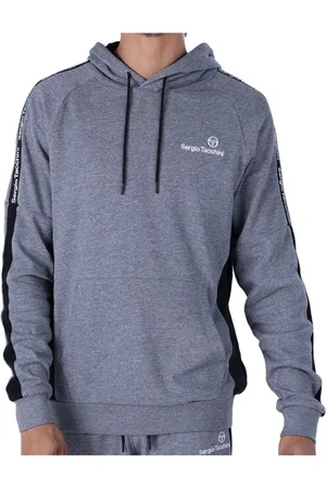 Sergio Tacchini Sweatshirts & Hoodies, Heren, Grijs, S, Polyester, Logo Band Hoodie - Grijs