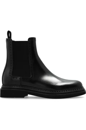 Dolce & Gabbana Schoenen, Dames, Zwart, 40 EU, Leer, Leren Chelsea-laarzen
