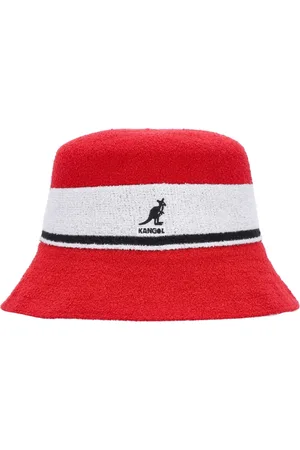 Kangol Accessoires, Heren, Rood, M, Polyester, Gestreepte emmerhoed in Scarlet