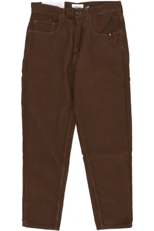 AMISH Broeken, Heren, Bruin, W33, Katoen, Corduroy Velvet Men
