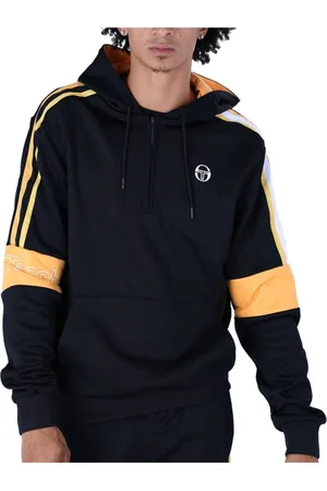 Sergio Tacchini Sweatshirts & Hoodies, Heren, Zwart, M, Katoen, Logo Cross Hoodie - Zwart