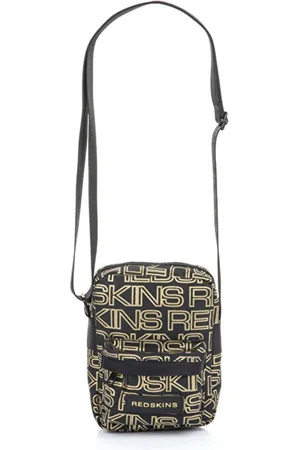 Redskins Tassen, Heren, Zwart, ONE Size, Textiele schoudertas met gouden logomotief