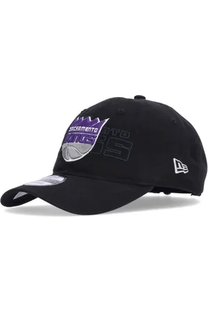 New Era Accessoires, unisex, Zwart, ONE Size, Katoen, Sacramento Kings Gebogen Klep Pet