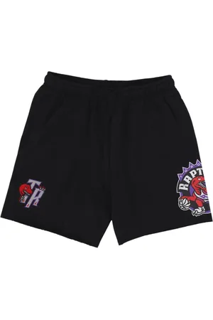 Mitchell & Ness Korte broeken, Heren, Zwart, S, Katoen, NBA Vintage Logo Fleece Shorts