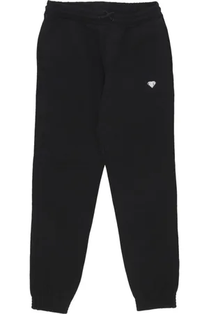 IUTER Broeken, Heren, Zwart, XS, Katoen, Zwarte Logo Trainingsbroeken Fleece Trainingspak
