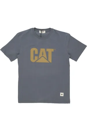 Caterpillar Tops, Heren, Grijs, L, Katoen, Logo Tee Korte Mouw T-shirt