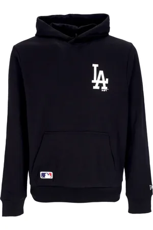New Era Sweatshirts & Hoodies, Heren, Zwart, L, Katoen, MLB Essentials Hoodie Losdod Zwart/Wit