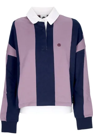 Element Tops, Dames, Veelkleurig, M, Katoen, Elderberry Lange Mouw Polo Shirt