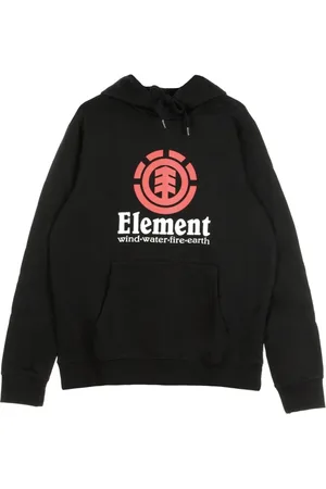 Element Sweatshirts & Hoodies, Heren, Zwart, XL, Katoen, Verticale Hoodie Flint Zwart