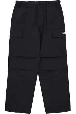Obey Broeken, Heren, Zwart, W34, Katoen, Cargo Broek Gewassen Zwart
