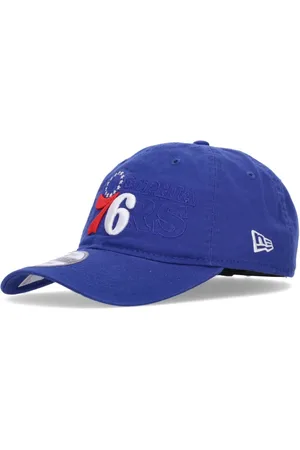New Era Accessoires, unisex, Blauw, ONE Size, Katoen, NBA Draft 76ers Gebogen Klep Pet
