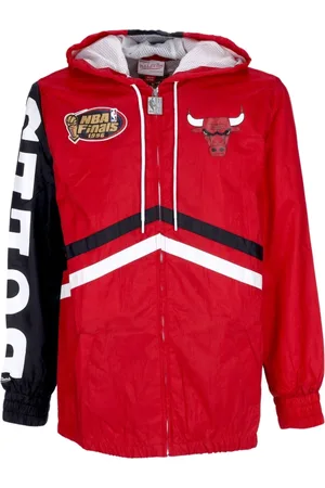 Mitchell & Ness Jassen, Heren, Rood, S, Polyester, Chicago Bulls NBA Windbreaker