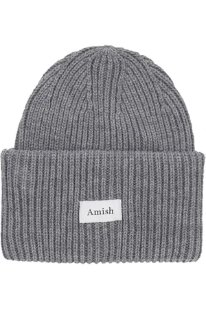 AMISH Accessoires, Heren, Grijs, ONE Size, Wol, Wol Blend Beanie Hoed Grijs