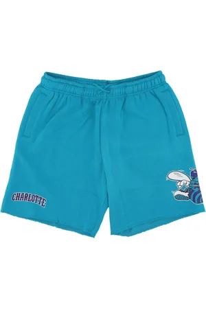 Mitchell & Ness Korte broeken, Heren, Blauw, L, Katoen, NBA Postgame Vintage Logo Fleece Shorts