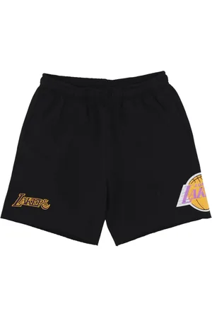 Mitchell & Ness Korte broeken, Heren, Zwart, M, Katoen, NBA Postgame Vintage Logo Fleece Shorts