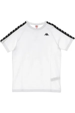 Kappa Tops, Heren, Wit, S, Slim Fit Heren T-Shirt Wit/Zwart