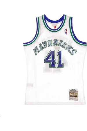 Mitchell & Ness Tops, Heren, Wit, S, Polyester, Dirk Nowitzki NBA Swingman Tank Top