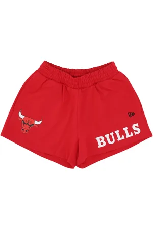 New Era Sport, Dames, Rood, M, Katoen, Chicago Bulls Logo Shorts Rood/Zwart