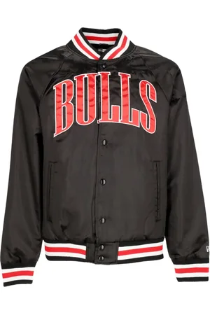 New Era Jassen, Heren, Zwart, L, Polyester, Chicago Bulls NBA Bomber Jacket Zwart