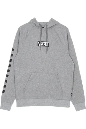 Vans Sweatshirts & Hoodies, Heren, Grijs, XS, Katoen, Ruitjes Hoodie Cement Heather