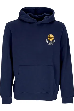 Element Sweatshirts & Hoodies, Heren, Blauw, XL, Katoen, Navy Hoodie met Kangoeroezak