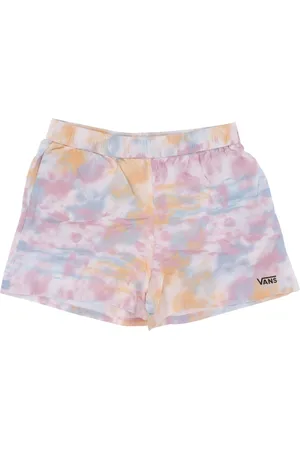 Vans Korte broeken, Dames, Roze, M, Tri Dye Geweven Shorts Wieg Roze