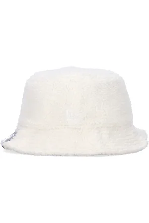 New Era Accessoires, unisex, Wit, M, Polyester, Sherpa Bucket Licht Crème Dames Hoed