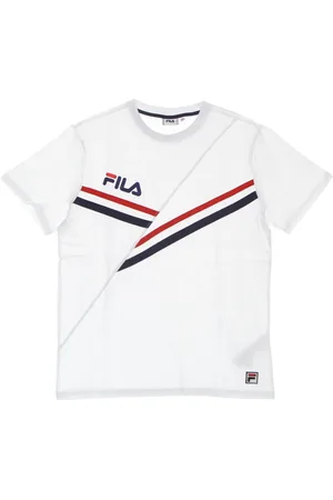 Fila Tops, Heren, Wit, XS, Katoen, Witte Heren T-shirt Korte Mouw