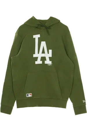 New Era Sweatshirts & Hoodies, Heren, Groen, M, Seizoensgebonden teamlogo-hoodie olijf/wit