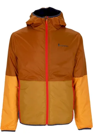 COTOPAXI Jassen, Heren, Bruin, S, Polyester, Omkeerbare Waterafstotende Hoodie Jas