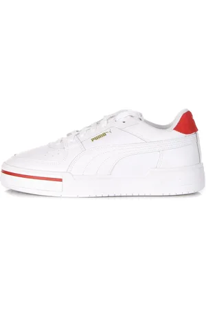 PUMA Schoenen, Heren, Wit, 46 EU, Heritage Low Pro Sneaker Wit/Rood