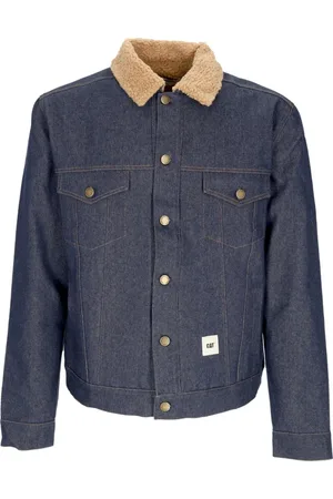 Caterpillar Jassen, Heren, Blauw, XL, Denim, Denim Sherpa Jack