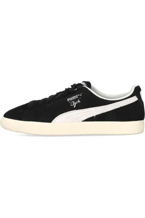 PUMA Schoenen, Heren, Zwart, 45 EU, Suède, Clyde Hairy Suede Lage Schoen Zwart/Ivoor