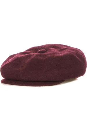 Kangol Accessoires, Heren, Rood, S, Wol, Wol Spitfire Wijn Flat Cap