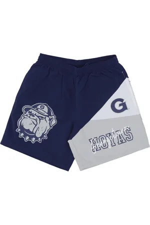 Mitchell & Ness Korte broeken, Heren, Blauw, S, Polyester, Georgetown Hoyas Vintage Logo Shorts