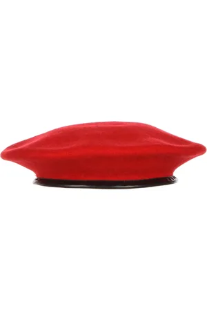 Kangol Accessoires, Heren, Rood, M, Wol, Rode Wolle Platte Pet Hoed