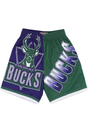 Mitchell & Ness Korte broeken, Heren, Paars, M, Polyester, NBA Big Face Basketball Shorts