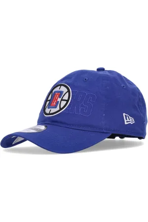 New Era Accessoires, unisex, Blauw, ONE Size, Katoen, Los Angeles Clippers Gebogen Klep Pet